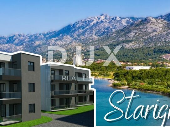 STARIGRAD, ZADAR – Gelegenheit! Neu gebaute Wohnung 200 m vom Meer entfernt