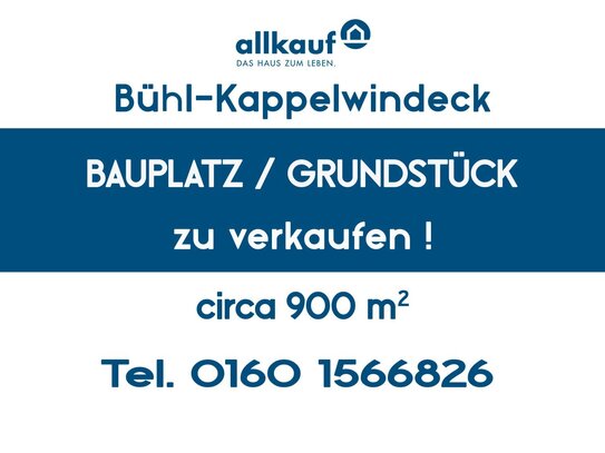 900 m² Baugrundstück (mit landwirtschaftlicher Fläche) in Bühl-Kappelwindeck -