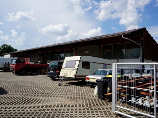 Halle mit Bürofläche sowie Freifläche Nähe Lindenberg zu vermieten!