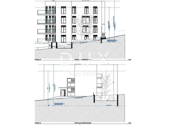 OPATIJA, ZENTRUM - Grundstück mit Standortgenehmigung für 11 Wohnungen, Baugenehmigung ausstehend, GELEGENHEIT