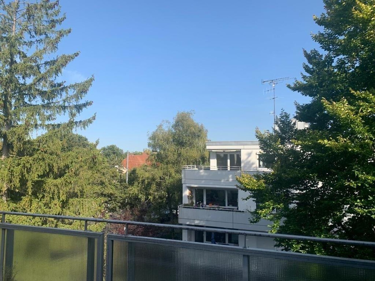 Dachterrasse mit Blick ins Grüne