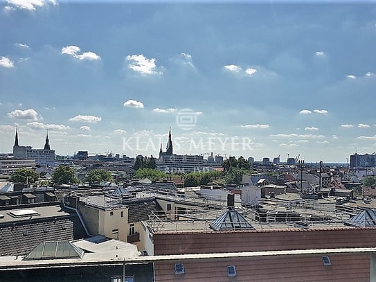 Blick über Hamburg - 7. OG, 226 m² + 131 m² exkl. Dachterrasse, provisionsfrei, hist. Kontorhaus