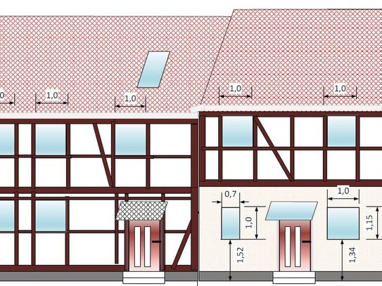 3-Seitenhof oder 3 ETW nach WEG,mit Scheune und Garten