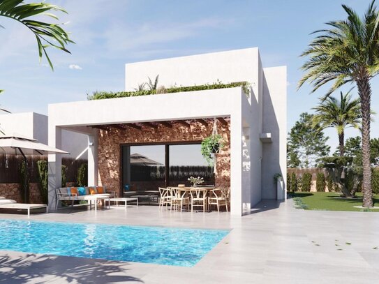 Zauberhafte Villa in Lomas De Cabo Roig an der Costa Blanca Süd mit 3 Schlafzimmern, 2 Badezimmern und privatem Schwimm…