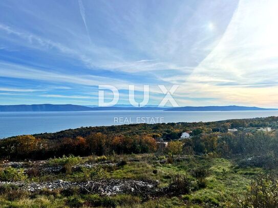 ISTRIEN, RABAC - Geräumiges Grundstück mit Meerblick und Baugenehmigung