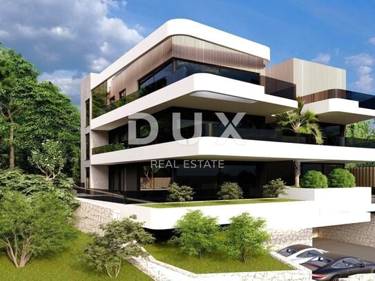 OPATIJA, LOVRAN - Wohnung in einem luxuriösen Neubau, 300 m vom Meer entfernt, Schwimmbad, Garage