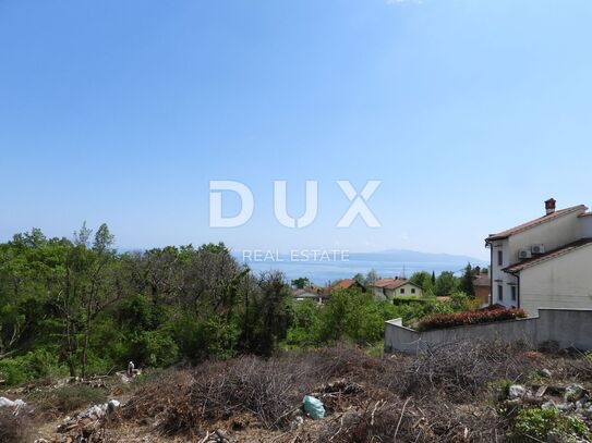 OPATIJA, IČIĆI, POLJANE – Baugrundstück 1333 m2 + altes Haus 85 m2 mit Meerblick für Familienhaus/Villa/Appartements/Ha…