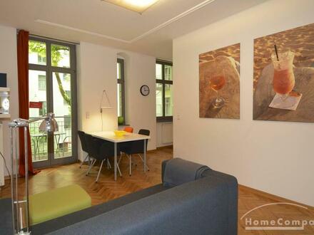 Sonnige, möblierte Zwei-Zi-Wohnung mit Balkon, Berlin Prenzlauer Berg
