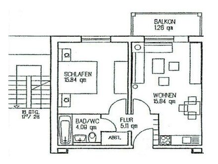 Helle und freundliche 2-Zimmerwohnung mit Balkon in Dürrenebersdorf zu vermieten!