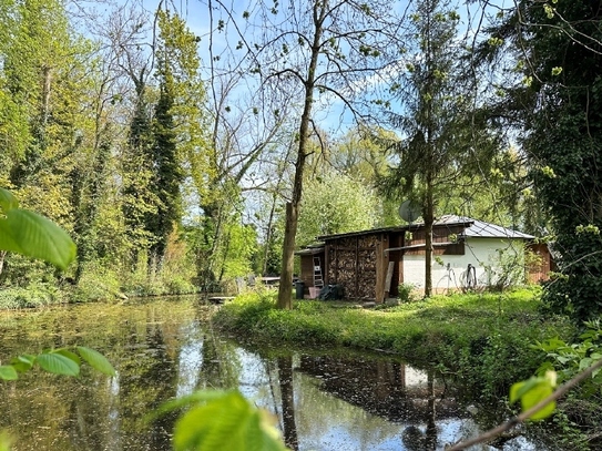 Unwiederbringliches Grundstück (mit Fischerhütte) an der Amper in Dachau!