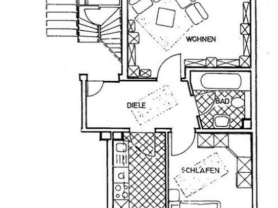 2 Zimmer Wohnung DG in Lindenau zu vermieten