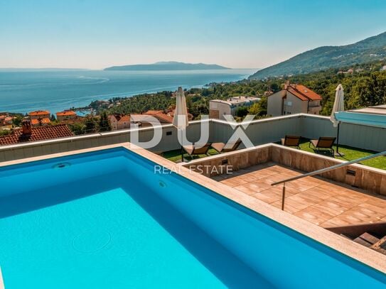 OPATIJA, IČIĆI – 165 m² großes Penthouse mit Panoramablick auf das Meer, Pool