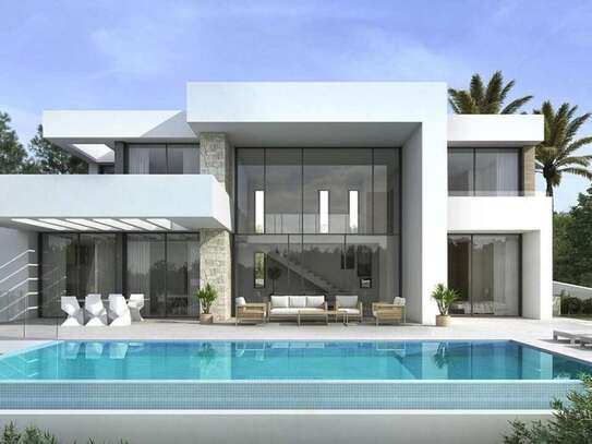 Prächtige Luxusvilla mit großen Grundstück in der prestigeträchtigen Stadt Moraira