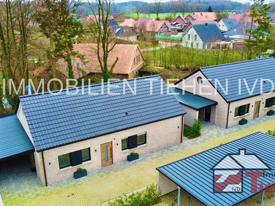 Moderner Satteldach-Neubaubungalow mit Carport und Geräteraum PROVISIONSFREI!