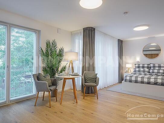 ***Modern und exklusiv möbliertes 1-Zimmer-Apartment mit Balkon in Harlaching