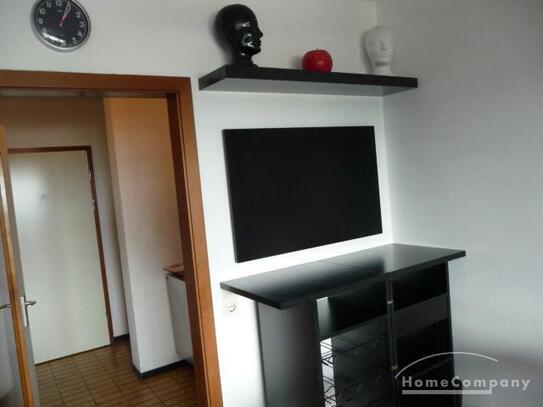 1 Zi. Studio-Apartment, möbliert, Balkon (10 qm), mit Panoramablick