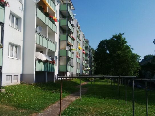 *Großzügige 3-Raum-Wohnung mit Balkon und kostenfreiem Parkplatz im Grünen*