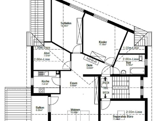 Erstbezug nach Sanierung: 4-Zimmer DG im Huhnfeld - Schlüchtern