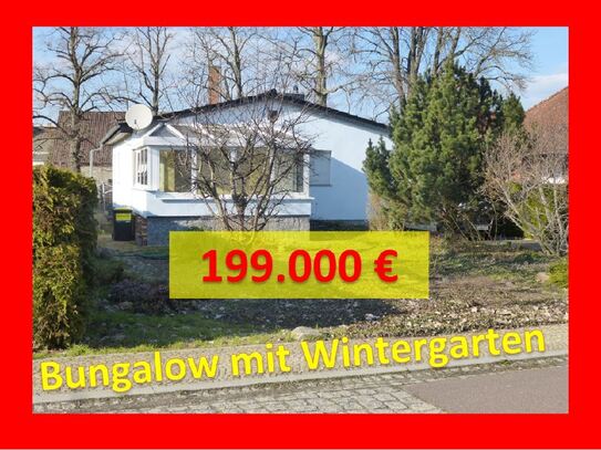 Bungalow, 204 m² Wohn- Nutzfläche mit Wintergarten und Untergeschoss. Objekt Nr. 1 5 10 23