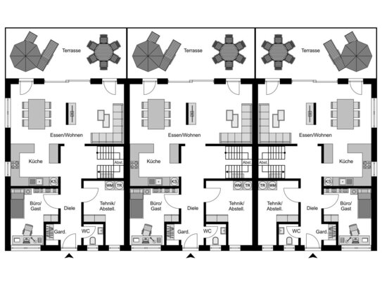 Reihenhaus Endhaus