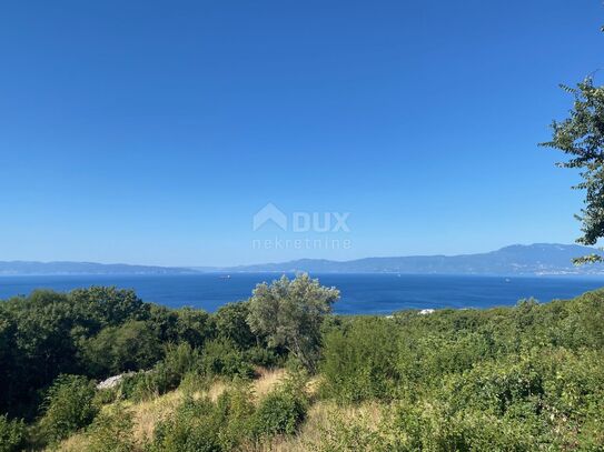 RIJEKA, KOSTRENA - Baugrundstück mit Meerblick 1.651 m2 für ein Wohnhaus - Wohnungen / Apartments / Einfamilienhaus / V…