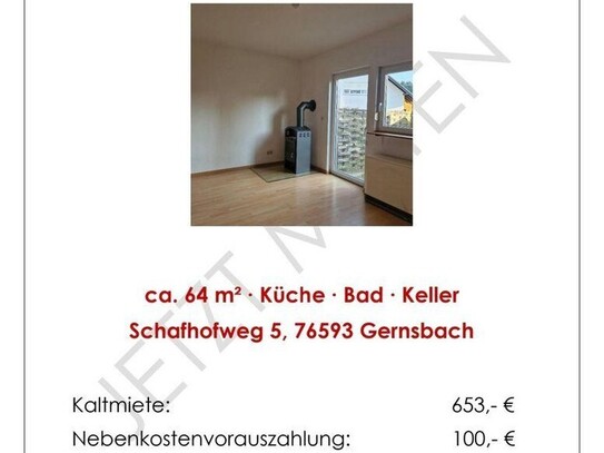 JETZT MIETEN! Schöne 2-Zimmer Wohnung - Helle Räume und Sonnenterasse