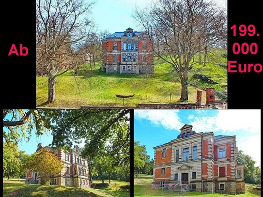 Mietkauf/Ratenzahlung Villa, Haus, Garagen in grüner Stadtmitte provisionsfrei, Mindestpreis von: