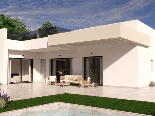 Moderne Villa in Los Montesinos an der Costa Blanca Süd mit 3 Schlafzimmern, 2 Badezimmer, Parkplatz und optionalem Pool