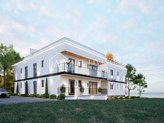 Istrien, Umag - Umgebung - moderne Wohnung im Erdgeschoss mit Blick auf das Meer - NEUBAU