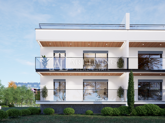 Istrien, Umag - Umgebung - attraktive Wohnung mit Dachterrasse und Meerblick - NEUBAU