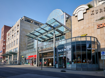 Gastronomiefläche im "Food-Corner" der Kurfürsten Galerie