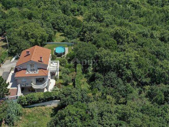 CRIKVENICA, GRIŽANE - Wunderschönes Einfamilienhaus mit Pool und Meerblick!