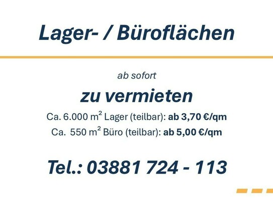 Lager-/ Büroflächen in Grevesmühlen zu vermieten