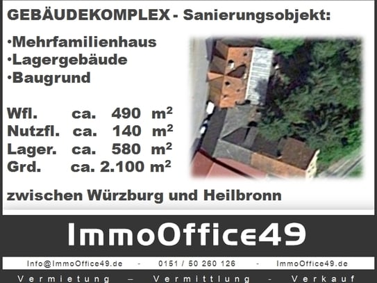 ImmoOffice49 - Gebäudekomplex mit Potential - Sanierungsobjekt