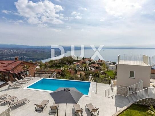 OPATIJA, BREGI - Erdgeschosswohnung 153m2, DB+3S mit Panoramablick auf das Meer und Swimmingpool