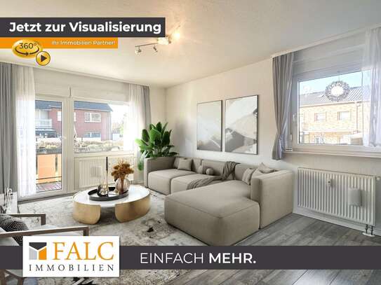 Einziehen und wohlfühlen in gut geschnittener Dreizimmerwohnung mit Balkon