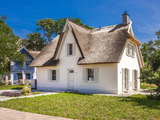 Reetdach-Cottage "Weiße Woge" im Usedomer Fischerdorf bei Zirchow