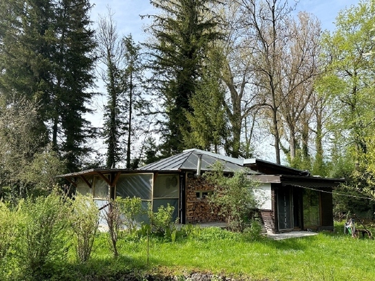 Unwiederbringliches Grundstück (mit Fischerhütte) an der Amper in Dachau!