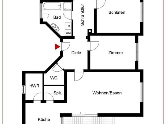 Charmante 4 Zimmer-Wohnung mit Balkon und Stellplatz