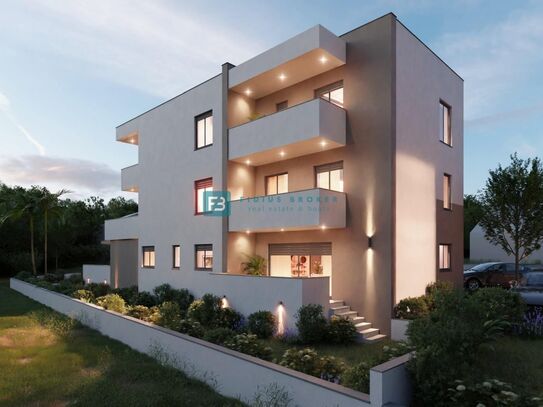 VODICE, neues Projekt, moderne Wohnung, 1. Stock, Terrasse