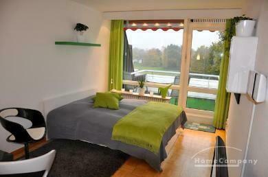 Modernes 1-Zimmer-Apartment mit Balkon in Schilksee nähe Kiel, Möbliert