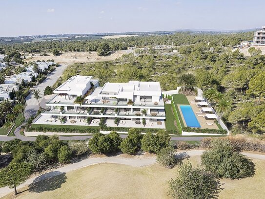 Fantastische Wohnungen mit 3 Schlafzimmern, Klimaanlage, Tiefgaragenstellplatz und Meerblick im exklusiven Las Colinas…