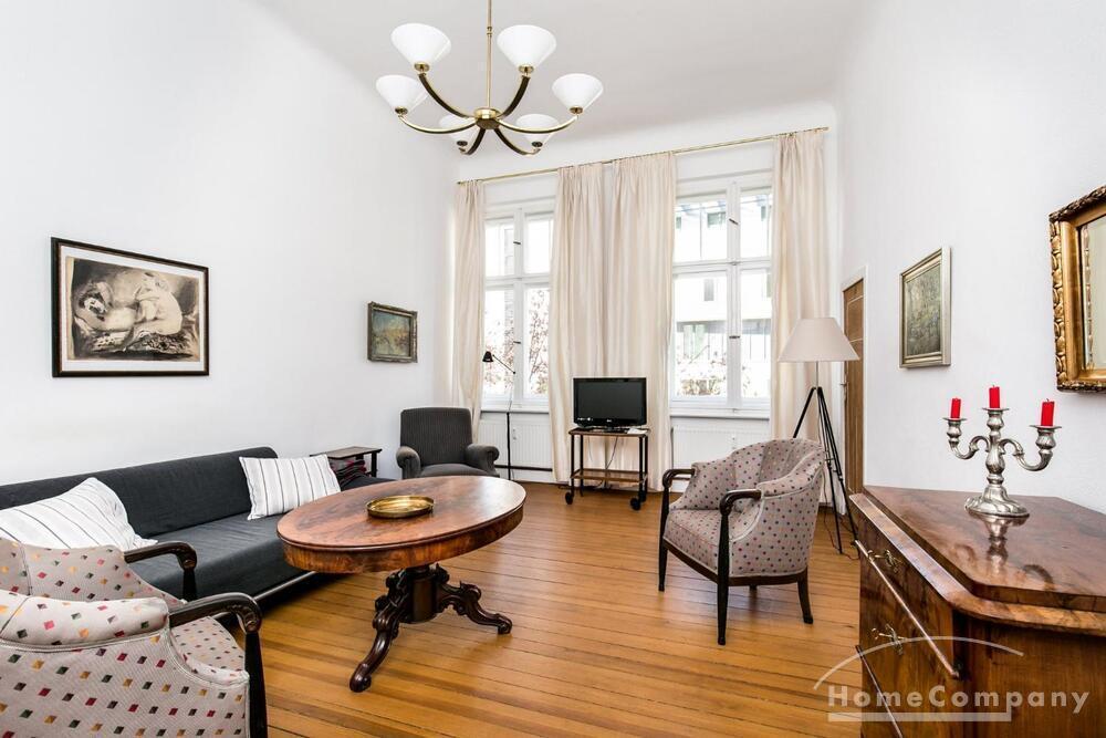 Große und helle 3 Zimmer Altbauwohnung in Berlin Wilmersdorf, möbliert - Foto 1