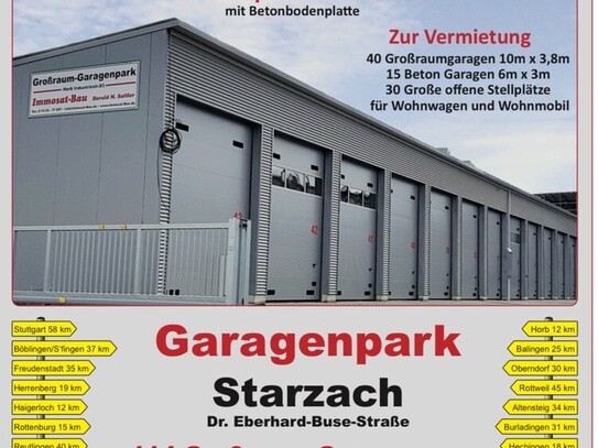 Großraumgarage im Garagenpark