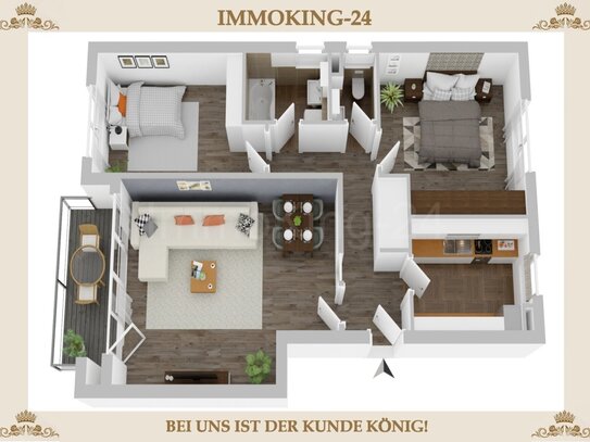 ERDGESCHOSSWOHNUNG IN GUTER LAGE! INKL. SONNENBALKON ++