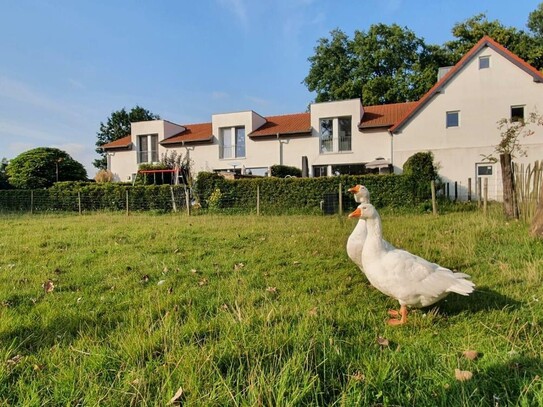 Stadtnah idyllisch gelegenes Reihenhaus mit eigenem Garten auf historischer Hofstelle