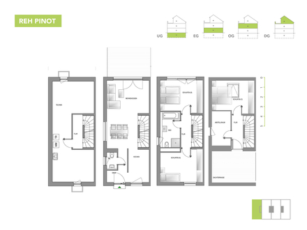 KfW förderfähiges Reiheneckhaus in Bönnigheim mit einer traumhaften Dachterrasse