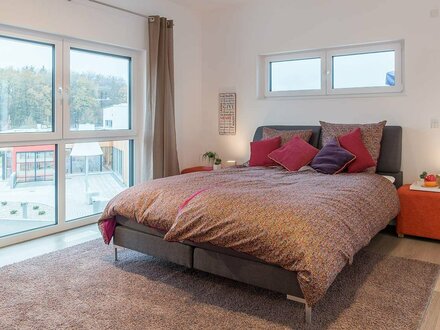 "Moderne Einfamilienhausvilla mit hochwertiger Bodenplatte und exklusivem Innenausbau"