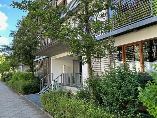 Apartment mit gehobener Ausstattung auf parkähnlichem Grundstück in Niedrigenergiehaussiedlung
