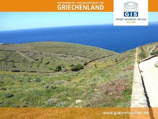 +++ GRIECHENLAND - KEA: Fantastisches Baugrundstück - 150 m vom Meer mit ultimativer Meerblick und vorliegender Baugene…